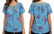 Load image into Gallery viewer, Short sleeve blouse.

