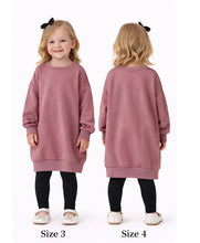 Load image into Gallery viewer, Child’s dusty pink sweatshirt dress
