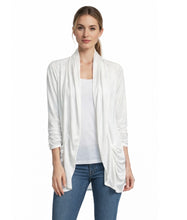Load image into Gallery viewer, Lightweight white cardigan with pockets
