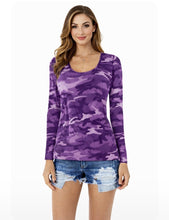 Load image into Gallery viewer, Lightweight camouflage long sleeve top
