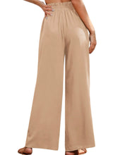 Load image into Gallery viewer, High waist wide leg pants with pockets
