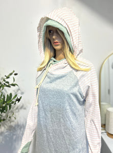 Hoodie with double hood