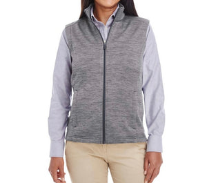 Polyester vest bonded with fleece with pockets