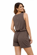 Load image into Gallery viewer, Romper with pockets and front zipper
