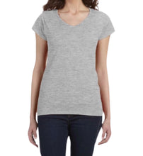 Load image into Gallery viewer, Cotton preshrunk v neck tee
