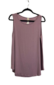 Light purple ribbed tank top