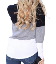 Load image into Gallery viewer, Color block sweater
