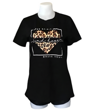 Load image into Gallery viewer, Free Spirit, Kind Heart, Brave Soul Black tee
