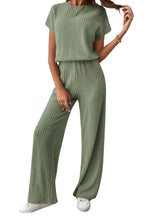 Load image into Gallery viewer, Short sleeve super soft ribbed jumpsuit
