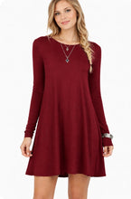 Load image into Gallery viewer, Long sleeve flowy casual dress (Accessories not included)
