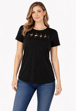 Load image into Gallery viewer, Tee with horizontal lace up detail
