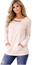 Load image into Gallery viewer, Cream colored long sleeve top
