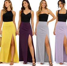 Load image into Gallery viewer, Maxi skirt with high side slits
