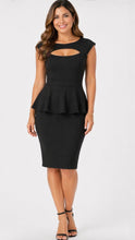Load image into Gallery viewer, Black dress with cut-out design
