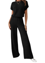 Load image into Gallery viewer, Short sleeve super soft ribbed jumpsuit
