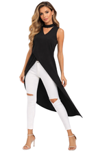 Load image into Gallery viewer, Unique chic long sleeveless crossover top
