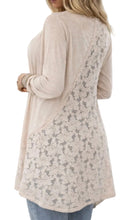 Load image into Gallery viewer, Lightweight cardigan with lace
