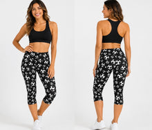 Load image into Gallery viewer, Ladies soccer print capris.
