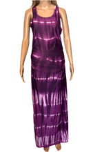 Load image into Gallery viewer, Tie dye bodycon fit racerback  maxi dress
