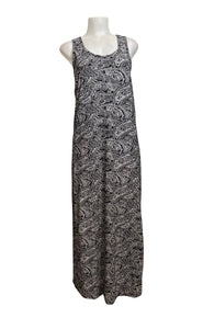 Buttery soft black patterned maxi dress