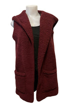 Load image into Gallery viewer, Soft Sherpa hooded vest with pockets
