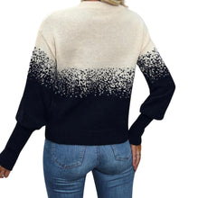 Load image into Gallery viewer, Black multicoloured sweater with bishop sleeve
