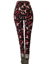 Load image into Gallery viewer, Breast cancer awareness leggings. Unlined.
