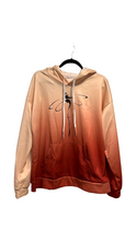 Load image into Gallery viewer, Rust colored ombre hoodie with kangaroo pocket
