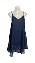 Load image into Gallery viewer, Navy beach dress with crisscross back
