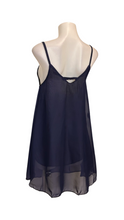 Load image into Gallery viewer, Navy beach dress with crisscross back
