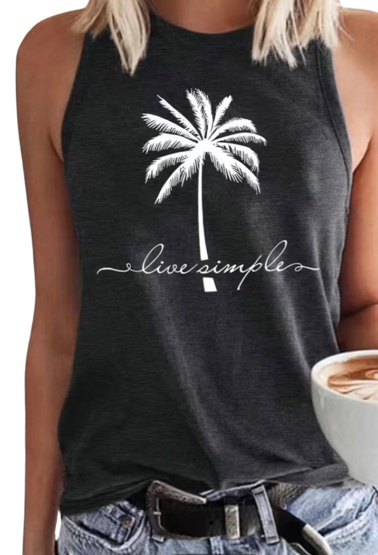 Live Simple tank top