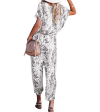 Load image into Gallery viewer, Bohemian style short sleeve jumpsuit
