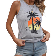 Load image into Gallery viewer, Tropical print tank top
