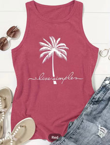 Live Simple tank top