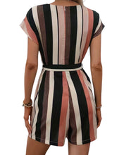 Load image into Gallery viewer, Striped romper with pockets
