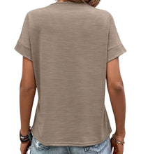 Load image into Gallery viewer, Solid color v-neck tee
