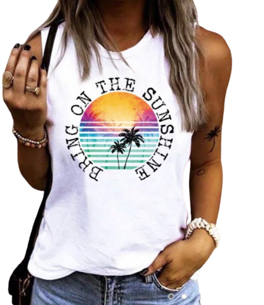 Bring on the sunshine tank top