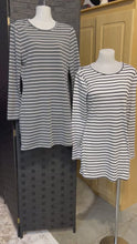 Load and play video in Gallery viewer, Striped lightweight tunic/dress
