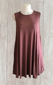 Dusty rose midi dress with cut out side