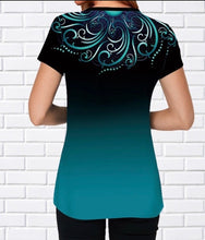 Load image into Gallery viewer, Short sleeve blouse with design
