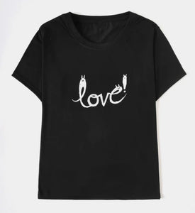 Love crew neck tee