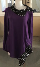 Load image into Gallery viewer, Long sleeve sweater with polka dot trim
