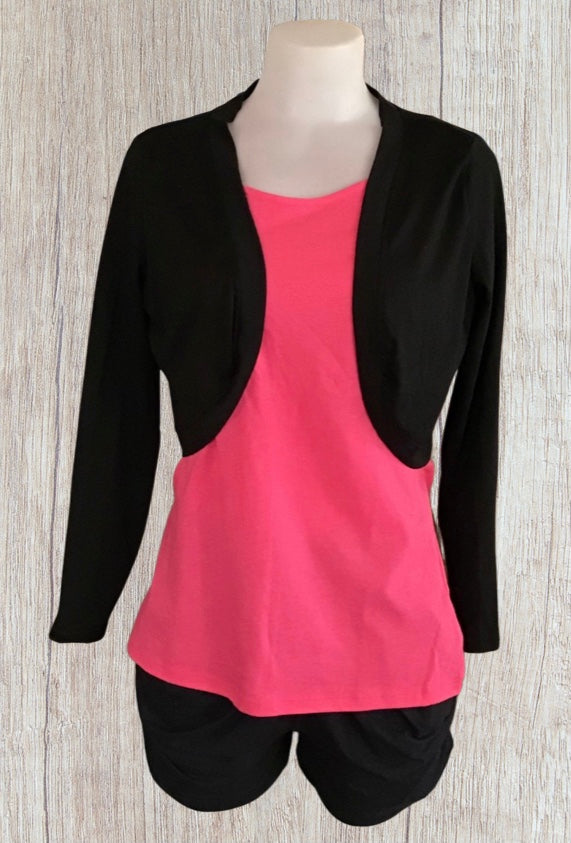 Open front shrug sweater