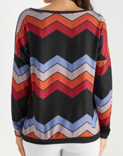 Load image into Gallery viewer, Off one shoulder striped sweater
