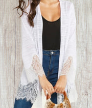 Load image into Gallery viewer, White lace cardigan
