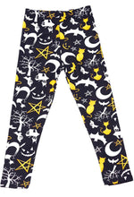 Load image into Gallery viewer, Kids Happy Halloween leggings

