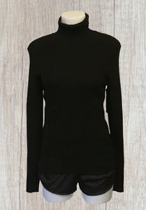 Black ribbed turtleneck