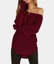 Load image into Gallery viewer, One shoulder long sleeve top
