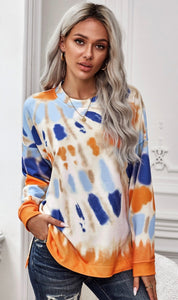 Tie dye pullover