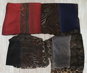 Animal print scarves